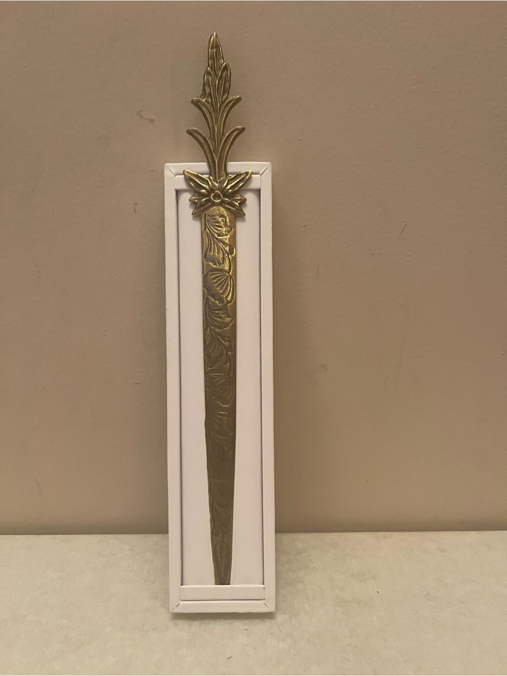 Vintage brass letter opener